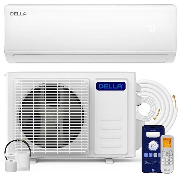 DELLA 11500 BTU WiFi Mini Split AC & Heat