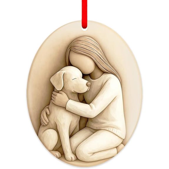 Dog Christmas Ornament - Pet Lover Memorial Keepsake