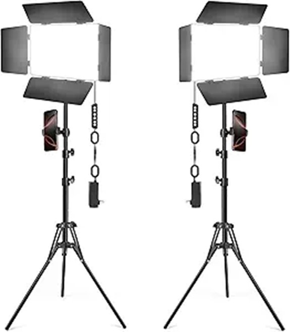 Kewaiaa 2-Pack 30W Dimmable LED Video Lights