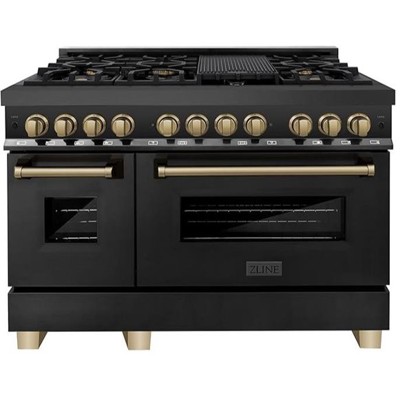 ZLINE Autograph 48 Dual Fuel Range with Ovens