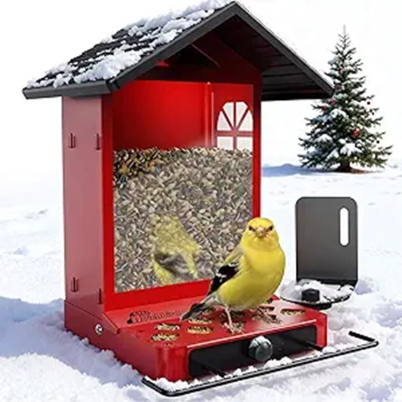 All-Metal Bird Feeder Weather-Resistant Large Capacity