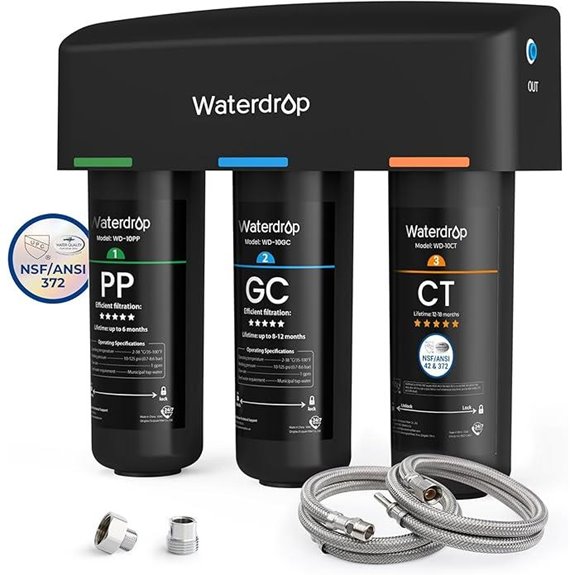 Waterdrop 8-Layer Under Sink Water Filter System