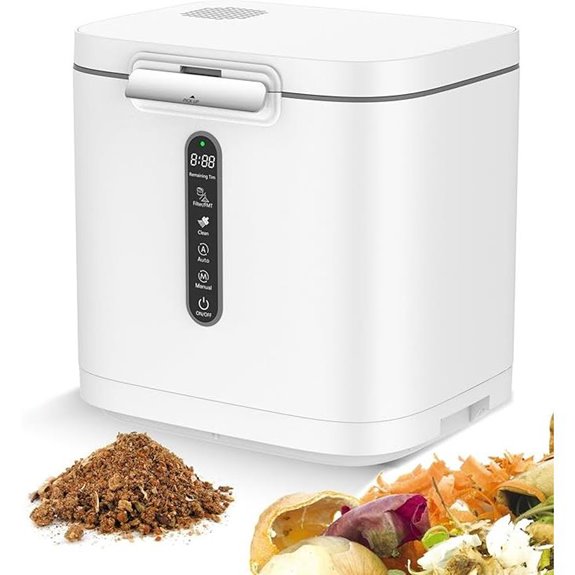 4L Electric Compost Bin with Auto-Cleaning