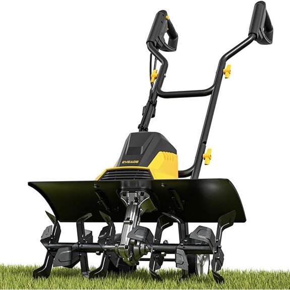 EVEAGE 18-Inch Electric Rototiller with Adjustable Depth