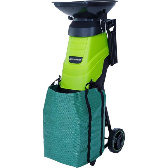 Electric Wood Chipper & Mulcher with Collection Bag