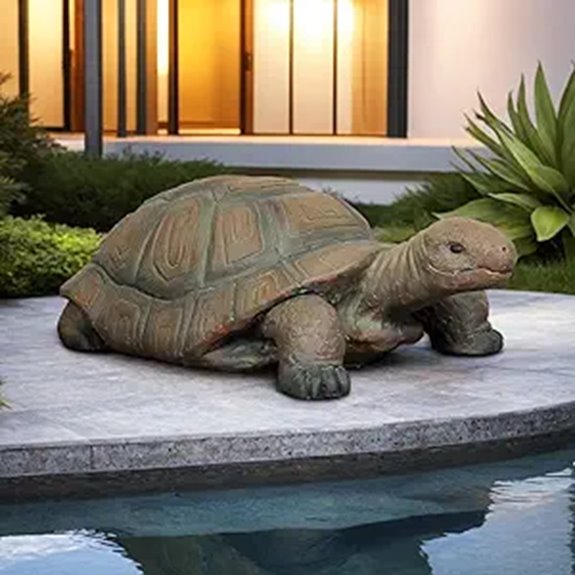 Skyfire Turtle Garden Statues (34.2” x 18.1”)