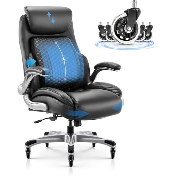 COLAMY Ergonomic Executive Office Chair with Lumbar Support
