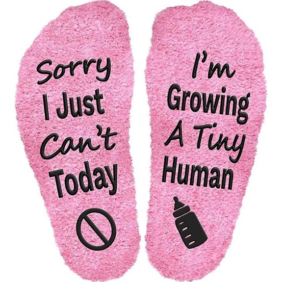 Sorry I Can't Today Pregnancy Socks for Mom