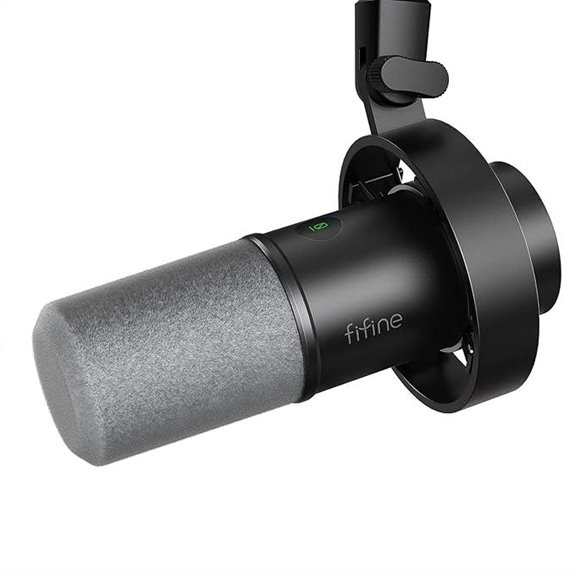 FIFINE XLR/USB Dynamic Microphone for Streaming and Recording