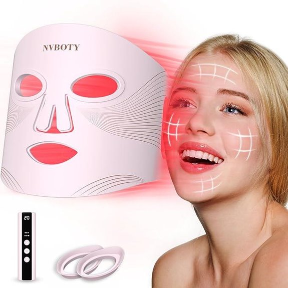 LED Face Mask Light Therapy with 4 Modes