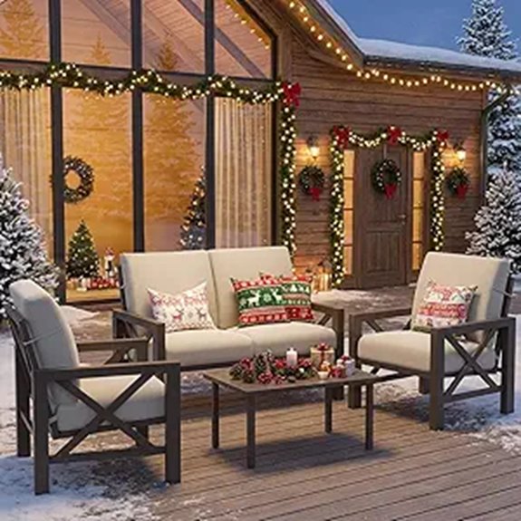 Natural Expressions 4-Piece Patio Furniture Set