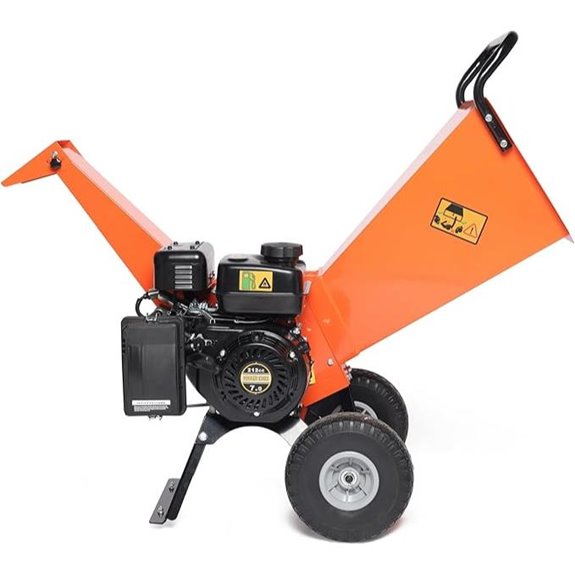 Gas-Powered Wood Chipper Shredder 7HP Compact Design