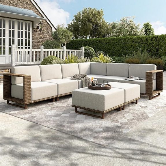 HERA'S HOUSE 8-Piece Outdoor Rattan Furniture Set