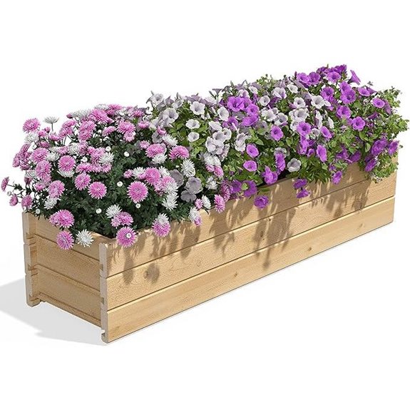 Greenes Cedar Wood Planter Box Made in USA