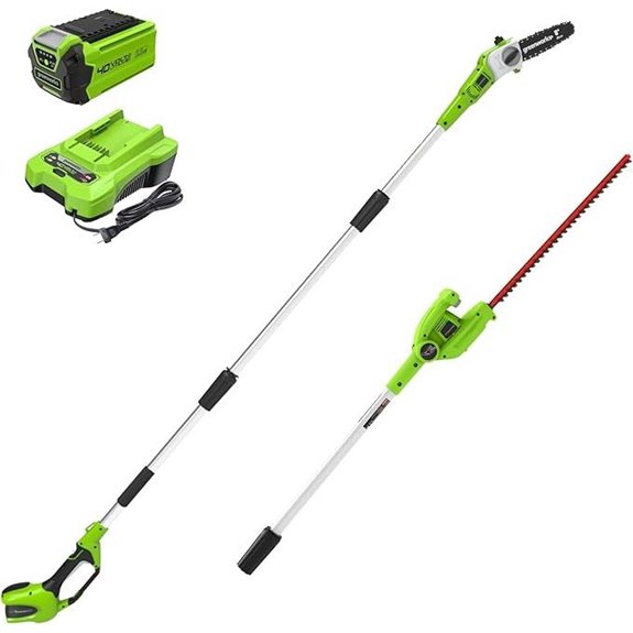 Greenworks 40V 8 Pole Saw + Pole Hedge 2.0Ah Battery (Gen 1)