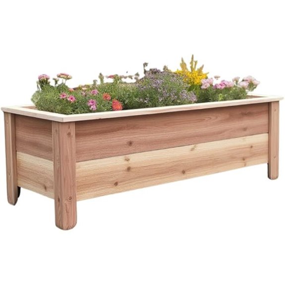 Handmade Cedar Garden Planter Box (36)