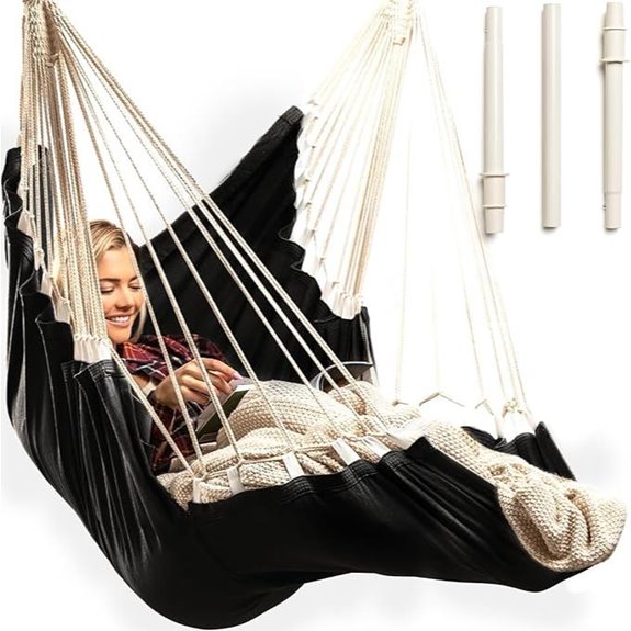 Hanging Hammock Chair Swing with Hardware Kit