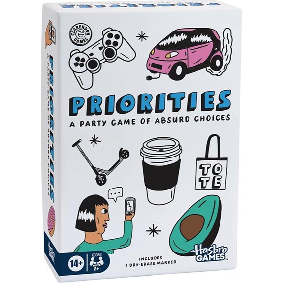 Hasbro Priorities Game - Absurd Choices Party Fun