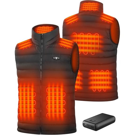 Heated Men’s Vest with 16000mAh Battery
