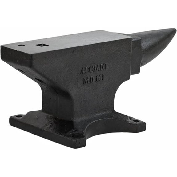 Easmvetaln 100Lb Cast Iron Anvil for Blacksmithing