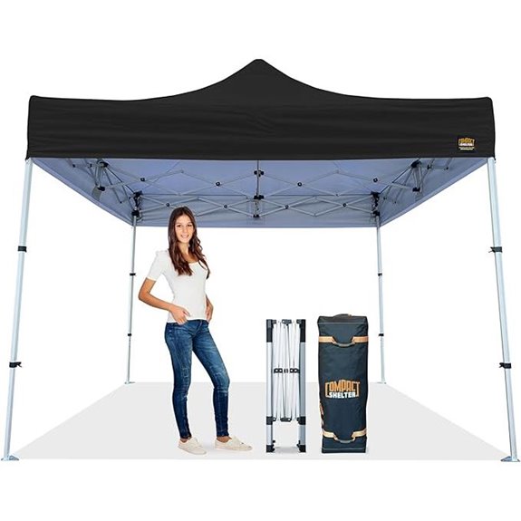 Heavy Duty 10x10 Canopy with UPF 50+ and Roll Bag