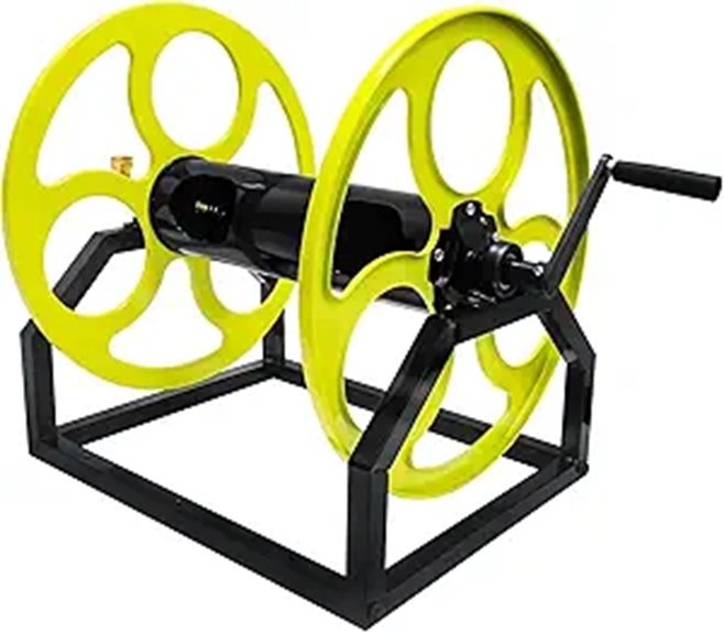 Heavy Duty Garden Hose Reel with Crank Holds 300 ft