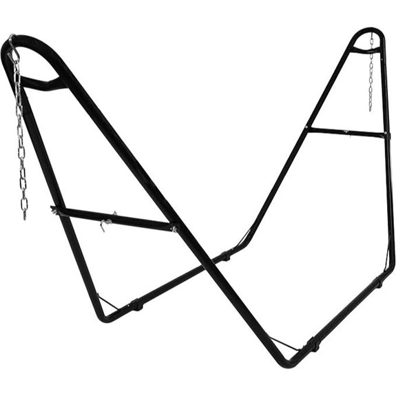 Sunnydaze Double Hammock Stand 550 lbs Fits 9-14 ft