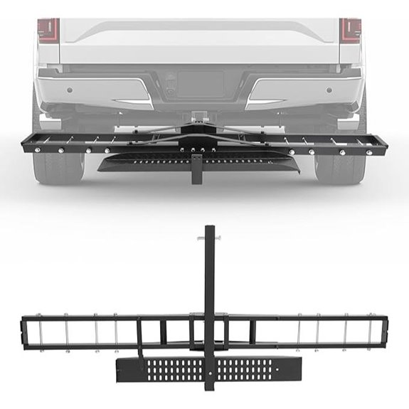 ECOTRIC 500LB Hitch Motorcycle Carrier with Ramp
