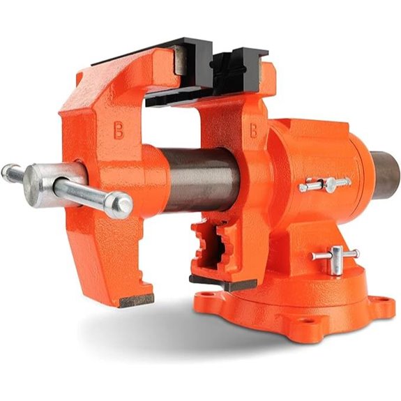 PONY Heavy Duty Bench Vise with Swivel Base