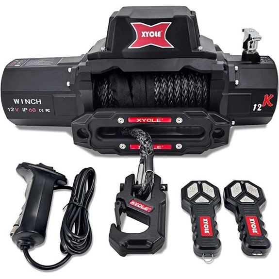 12,000lb Waterproof Electric Winch with Remote