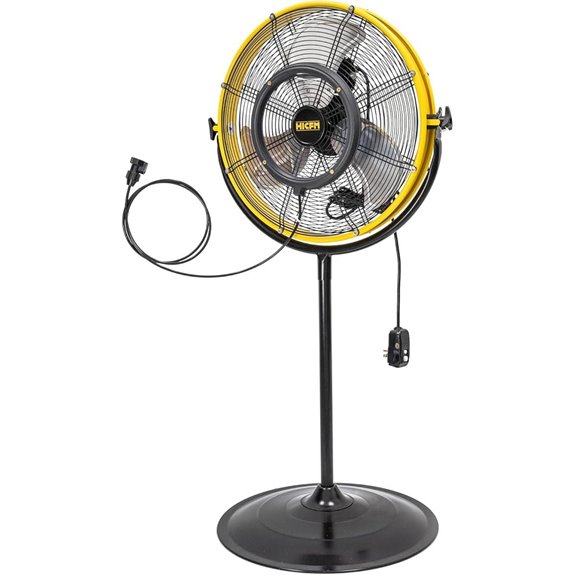 HiCFM 4400 CFM Outdoor Misting Fan with Spray