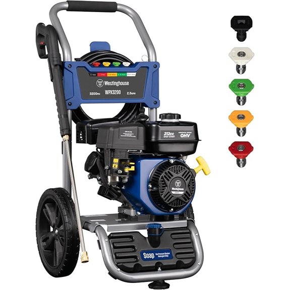 Westinghouse 3200 PSI Gas Pressure Washer with Nozzles