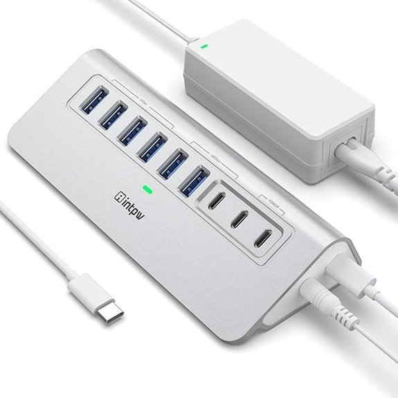 10Gbps USB C Hub with 9 Ports and Charging