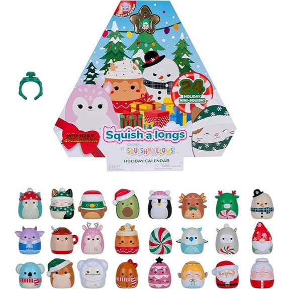 Squish-a-longs Holiday Countdown Calendar with 24 Minis