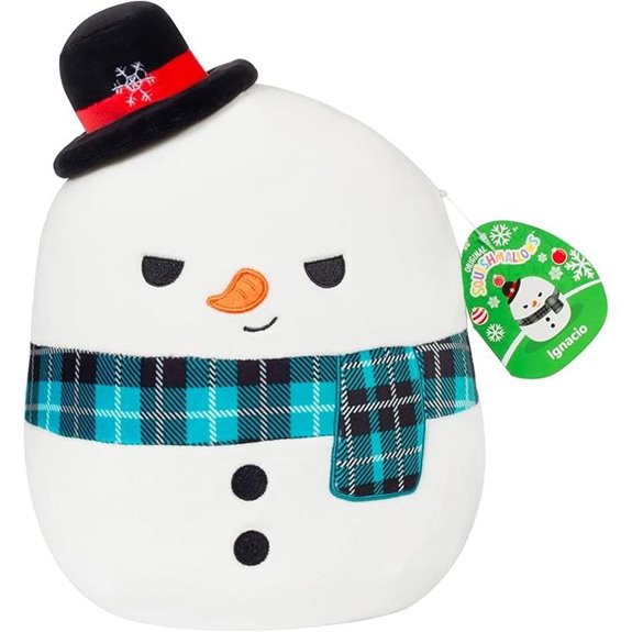 Squishmallows Ignacio Snowman Holiday Plush Toy