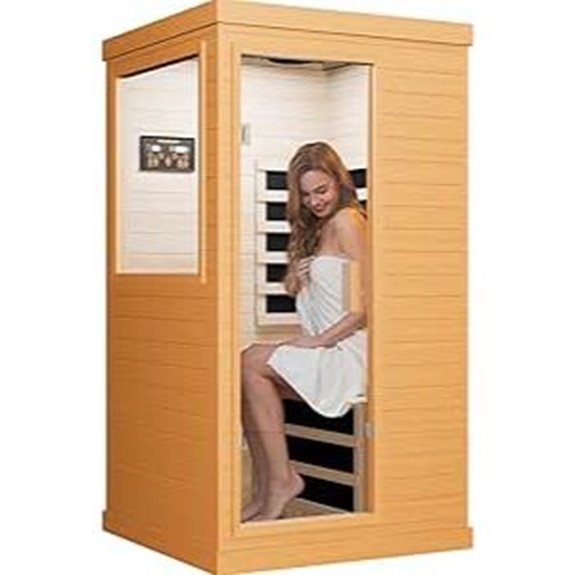 Infrared Sauna Home Spa Room with Control Panel