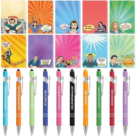 Funny Notepad & Pen Gift Set for Office or Teachers