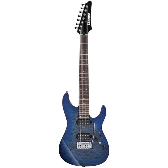 Ibanez Premium AZ427P2QM 7-string Electric Guitar - Twilight Blue Burst