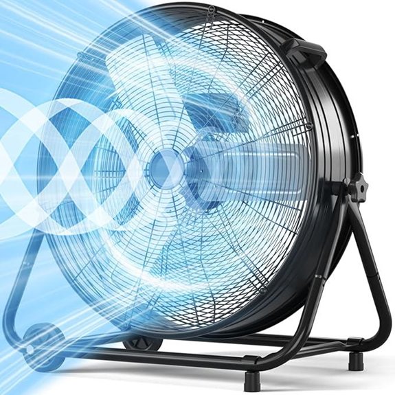LifePlus 30 Industrial Drum Fan with 360° Tilt