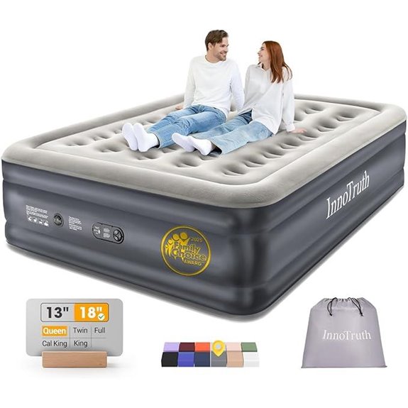 InnoTruth Queen Air Mattress with Pump & Foldable Bed