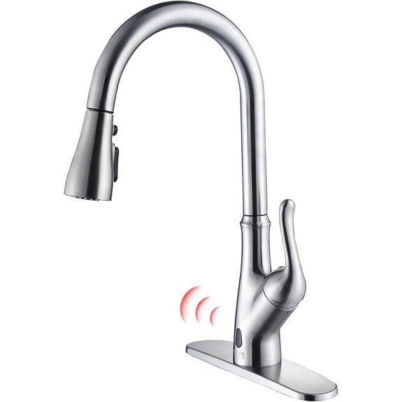 Touchless Kitchen Faucet with Infrared Sensor and Spray