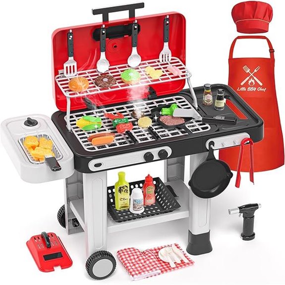 86PCS Kids Play Kitchen & BBQ Toys Set