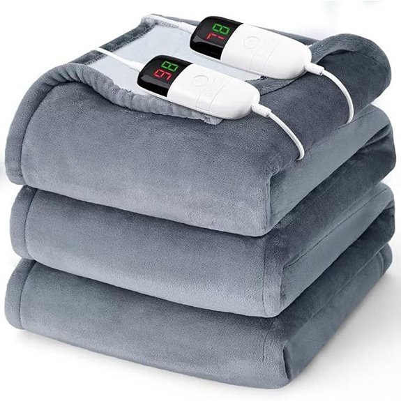 Heated King Size Electric Blanket with Dual Control
