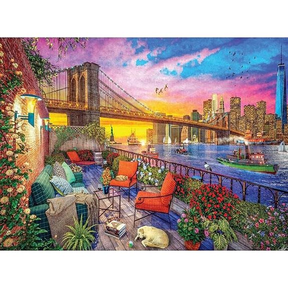 RoseArt Kodak Premium Cork Manhattan Sunset Puzzle