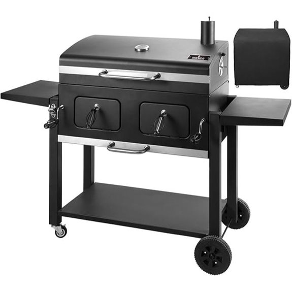 DNKMOR Charcoal BBQ Grill with Large Cooking Area