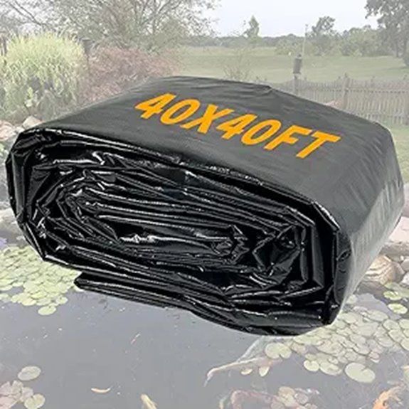 Yeezoo Reinforced 40x40FT Pond Liner for Outdoors