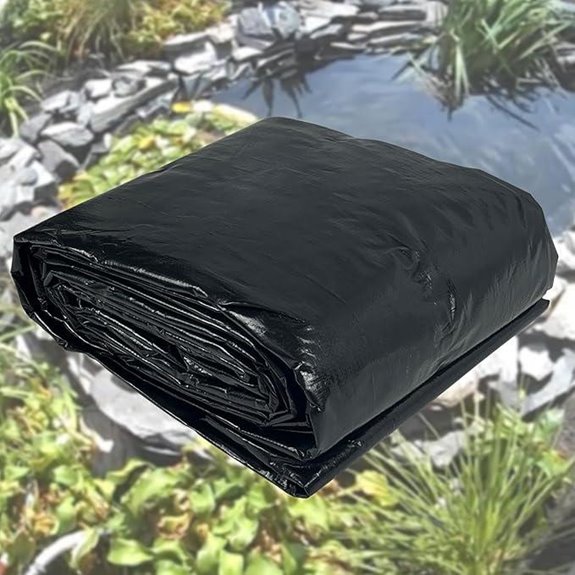 Yeezoo 25x25FT Reinforced PE Pond Liner for Outdoors