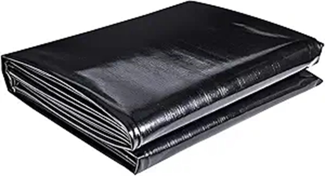 ToLanbbt 7x10 Ft Pond Liner UV-Resistant HDPE Black