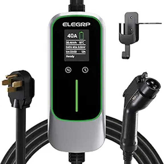 ELEGRP Level 2 EV Charger 40 Amp 25FT Cord