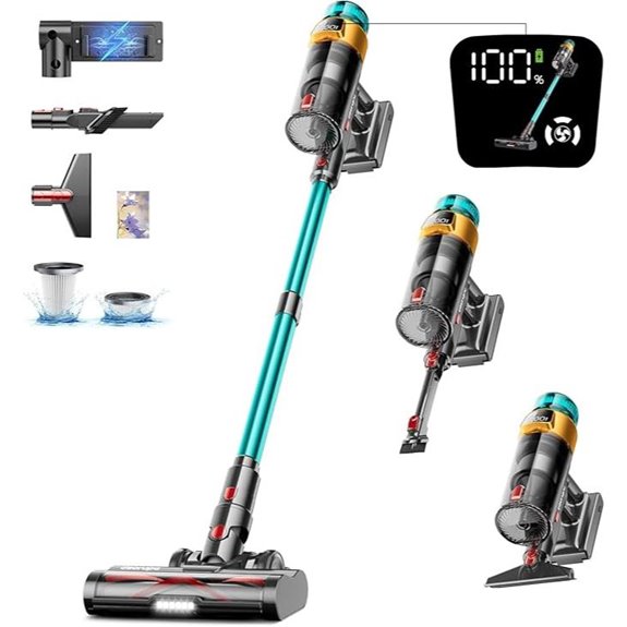 Cordless Vacuum Cleaner 600W 50KPA Rechargeable Lightweight